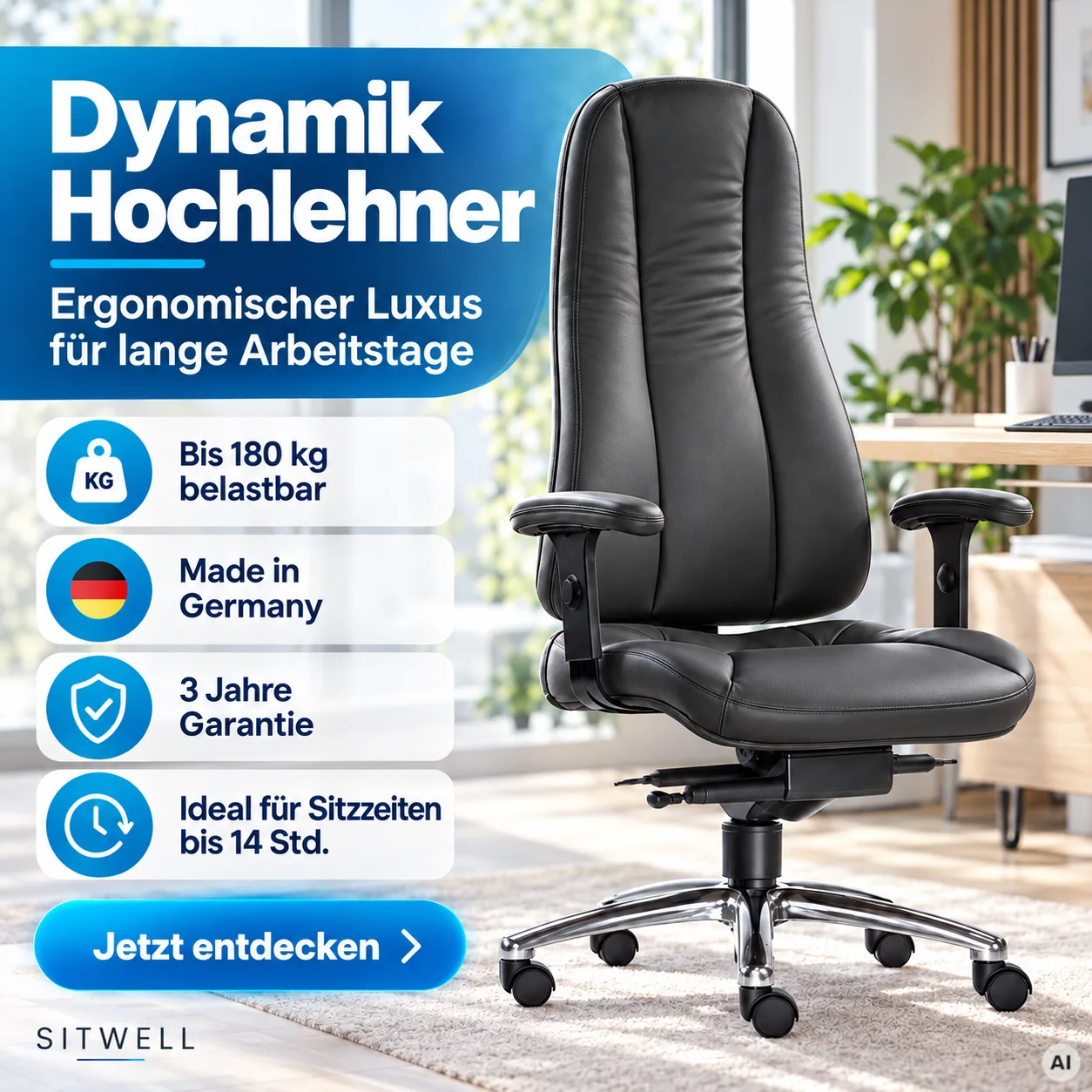 Dynamik Hochlehner - Home Office Chefsessel