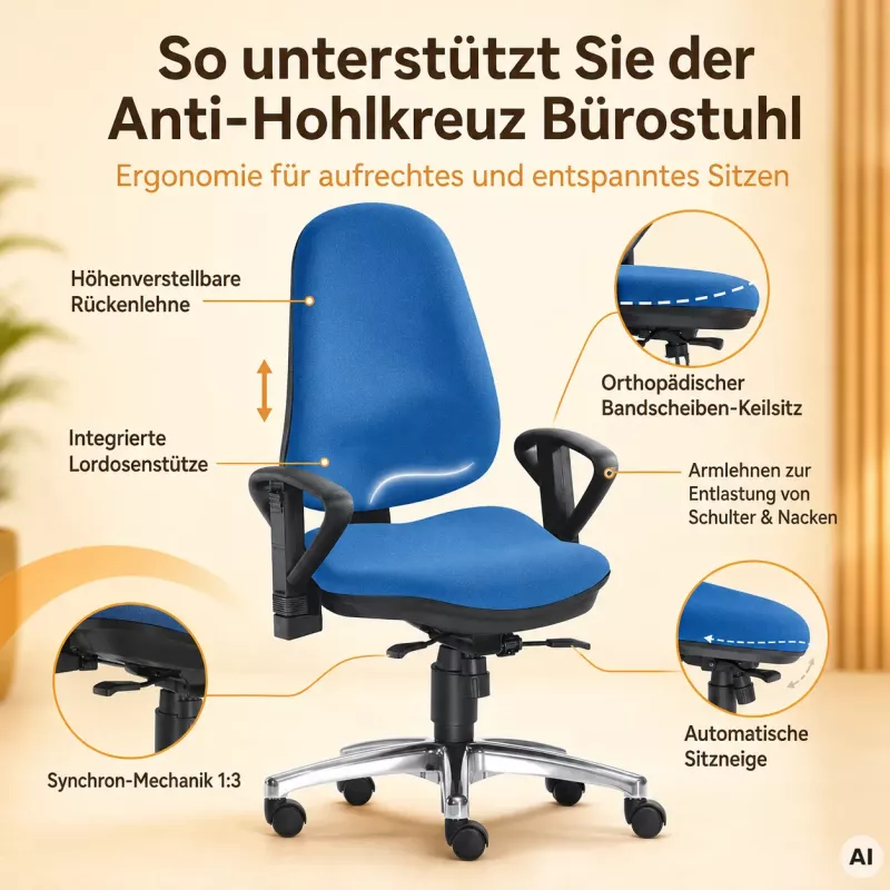 ULTRA - Bandscheiben-Drehstuhl